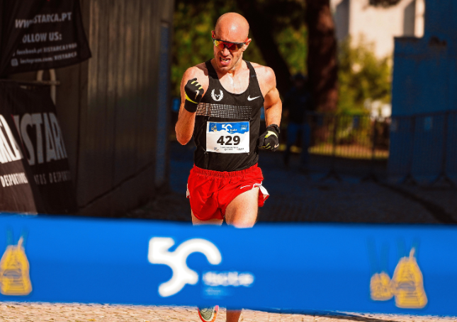 Athlete celebrating victory